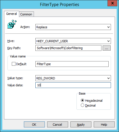 GPP Registry Settings